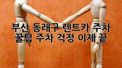 부산 동래구 렌트카 주차 꿀팁🍯: 주차 걱정 이제 끝!
